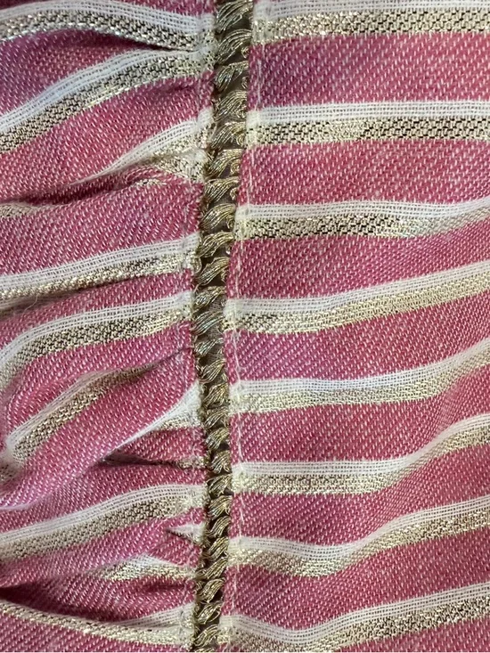 Misa Los Angeles Pink & White Striped Tiered Ruffle Mini Dress - Picture 10 of 10